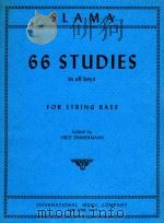66 studies in all keys for string bass（1957 PDF版）