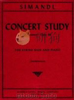 Concert Studies in E minor Opus 66 for string bass and piano: on a motif by Joseph Hrabe   1956  PDF电子版封面    Franz Simandl 