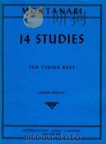 14 Studies for string bass（1974 PDF版）