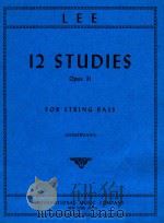 12 Studies opus 31 for string bass（1957 PDF版）