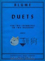 Duets for two Trombones or two Bassoons volume I（1959 PDF版）