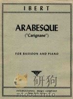 Arabesque   1954  PDF电子版封面    Jaques Ibert 