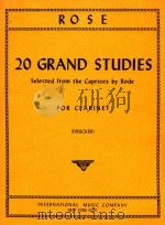 20 Grand Studies   1962  PDF电子版封面    C.Rose 