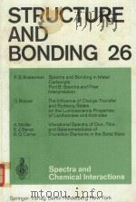 STRUCTURE AND BONDING VOLUME 26   1976  PDF电子版封面  3540075917  J.D.DUNITZ 