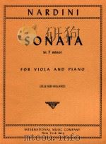 Sonata in F minor for viola and piano   1960  PDF电子版封面    Pietro Nardini 
