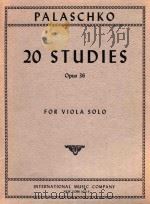 20 Studies opus 36 for viola solo（ PDF版）