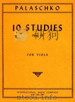 10 Studies opus 49 for viola（ PDF版）