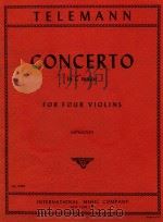 Concerto in C major for four Violins   1966  PDF电子版封面    Georg Philipp Telemann 