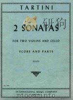 2 Sonatas for two Violins and Cello     PDF电子版封面     