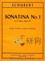 Sonatina No.1 in D major opus 137 for viola and piano     PDF电子版封面    Franz Schubert 