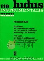 Five Duos for Clarinet and Bassoon from   1985  PDF电子版封面     