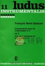 6 Duos concertante op.2 for 2 Clarinets in C   1954  PDF电子版封面     