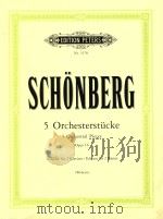 5 Orchesterstucke Opus16 Ausgabe fur 2 Klaviere   1927  PDF电子版封面     