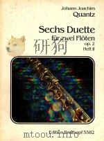Sechs duette fur zwei floten op.2 heftⅡ（1984 PDF版）