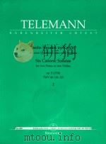 Sechs Sonaten im Kanon fur zwei Querfloten oder zwei Violinen I   1985  PDF电子版封面    G.Telemann曲 