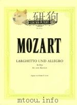 Larghetto und allegro Es-Dur fur zwei Klaviere   1992  PDF电子版封面     
