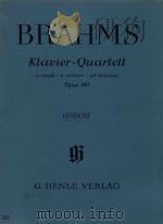 Klavier-Quartett c-omoll Opus 60（1974 PDF版）