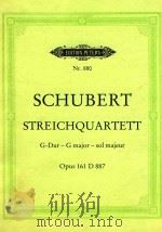 Streichquartett G major opus161 D887     PDF电子版封面    F.Schubert曲 