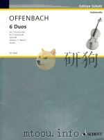 6 Duos for 2 Violoncelli opus 49 volume 1   1956  PDF电子版封面     