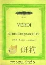 Streichquartett E minor   1959  PDF电子版封面    G.Verdi曲 