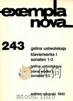 Piano works 1 sonatas 1-3   1996  PDF电子版封面     