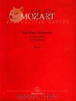 Eine kleine nachtmusik for string quartet KV 525   1964  PDF电子版封面    W.A.Mozart曲 
