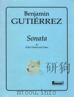 Sonata for B-flat Clarinet and piano（1989 PDF版）