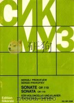 Sonata for Violoncello and piano op.119   1949  PDF电子版封面     