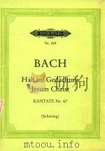 Halt im Gedachtnis Jesum Christ     PDF电子版封面    Joh.Seb.Bach曲 