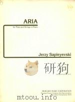Aria: for Flute and Strings or Piano（1981 PDF版）