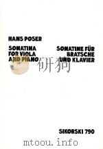 Sonatina for viola and piano（1973 PDF版）