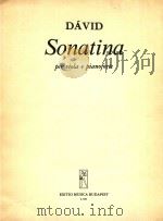 Sonatina per Viola e Piano   1971  PDF电子版封面    David Gyula曲 