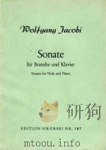 Sonate fur Bratsche und Klavier   1956  PDF电子版封面     