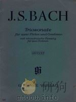 Triosonate: fur zwei floten und continuo   1980  PDF电子版封面    J.S.Bach曲 