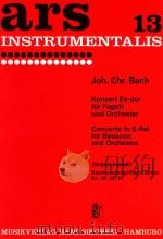 Concerto in E-flat for Bassoon and Orchestra   1953  PDF电子版封面    Joh.Chr.Bach曲 