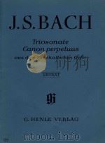 Triosonate Canon perpetuus: Aus dem Musikalischen Opfer（1976 PDF版）