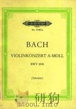 Violinkonzert a moll BWV 1041（1943 PDF版）