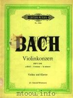 Violinkonzert BWV 1041 a moll   1943  PDF电子版封面    J.S.Bach曲 
