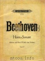 Sonate fur klavier und horn opus17     PDF电子版封面    L.Beethoven曲 