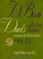 Duets for two violins   1980  PDF电子版封面    J.S.Bach曲 