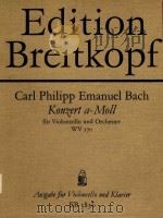 Konzert a-moll fur violoncello und orchester WV170     PDF电子版封面     