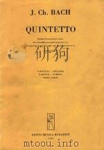 Quintetto   1963  PDF电子版封面    J.Ch.Bach曲 