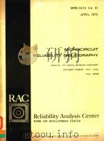 MICROCIRCUIT RELIABILITY BIBLIOGRAPHY VOLUME III-1975 ANNUAL REFERENCE SUPPLEMENT MRB 0474 VOL.III A（1975 PDF版）