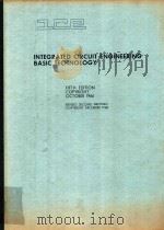 INTEGRATED CIRCUIT ENGINEERING BASIC TECHNOLOGY FIFTH EDITION（1968 PDF版）