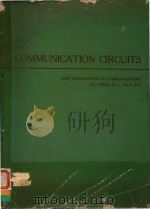 SPECIAL ISSUE ON COMMUNICATION CIRCUITS IEEE TRANSACTIONS ON COMMUNICATIONS VOL.COM-22 NO.7 JULY 197   1974  PDF电子版封面     