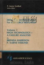 DESIGN & MANAGEMENT FOR RESOURCE RECOVERY VOLUME 2 HIGH TECHNOLOGY-A FAILURE ANALYSIS（1980 PDF版）