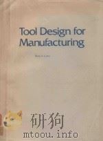 TOOL DESIGN FOR MANUFACTURING（1986 PDF版）