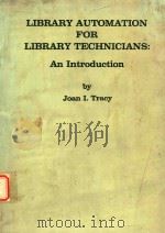 Library Automation for Library Technicians: An Introduction（1986 PDF版）