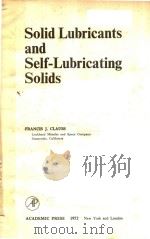 SOLID LUBRICANTS AND SELF-LUBRICATING SOLIDS（1972 PDF版）