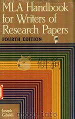 MLA handbook for writers of research papers Fourth Edition   1995  PDF电子版封面  0873525655   